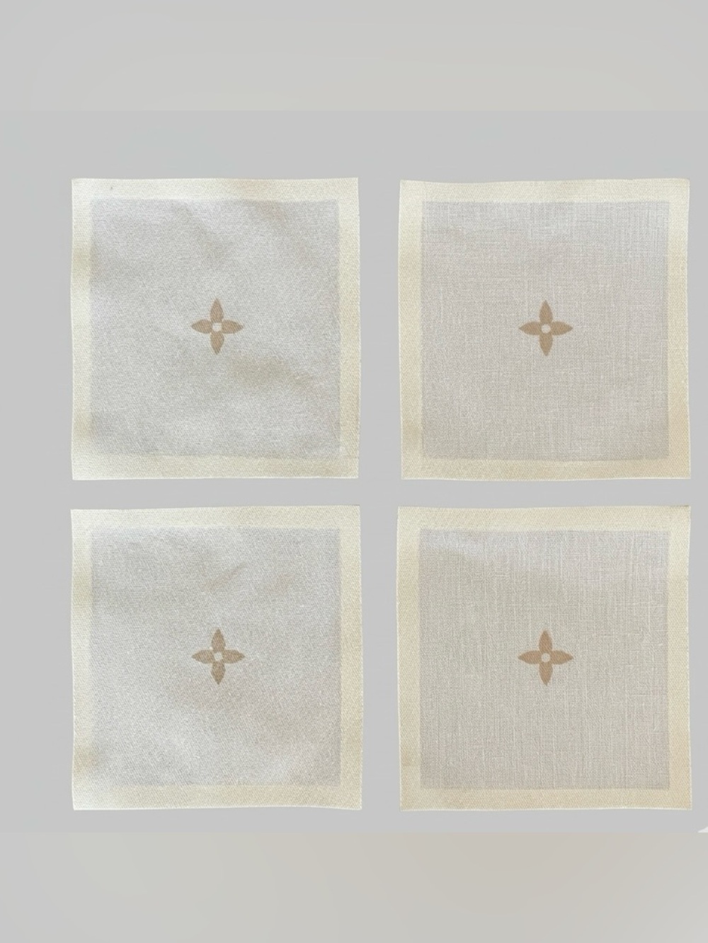 Louis Vuitton Linen Monogram Napkin Set of 4